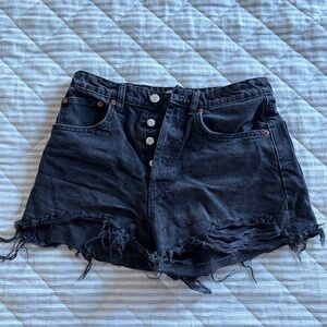 Zara distressed shorts